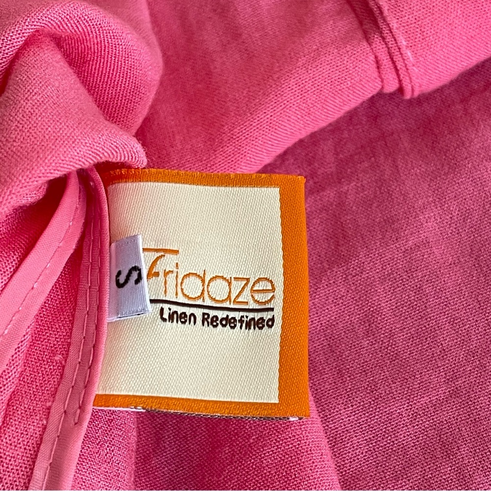 Fridaze Eleanor Linen Blouse Pink Size S - Picture 10 of 15